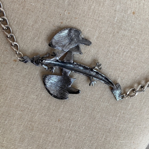 Gun Metal Dragon Pendant - Picture 2 of 5